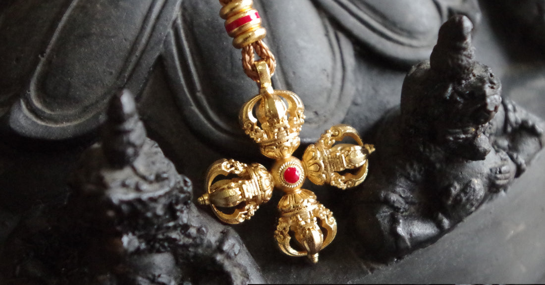 Four-Directional Protection Karma · Vishvavajra (Cross Vajra) Pendant