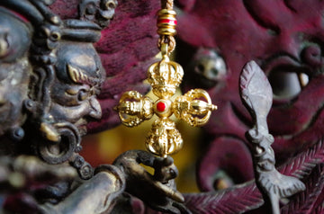Four-Directional Protection Karma · Vishvavajra (Cross Vajra) Pendant